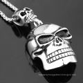 Hot Sale Stainless Steel Jewelry Charms Black Skull Pendants Necklace Silver Jewelry